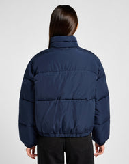 Damska Kurtka Lee Relaxed Short Puffer Jacket Indigo 112355156