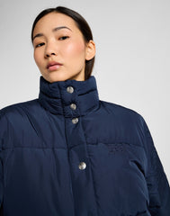 Damska Kurtka Lee Relaxed Short Puffer Jacket Indigo 112355156