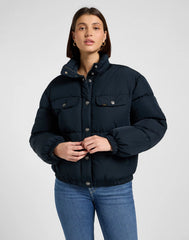 Damska Kurtka Puchowa Lee Rider Puffer Jacket Black 112370872