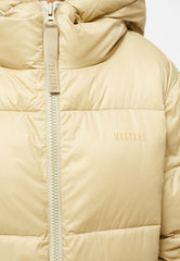 Damska Kurtka Zimowa Pikowana Mustang Heidi Puffer Coat Olive Gray 1014197 6232