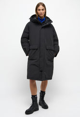 Damska Kurtka Zimowa Pikowana Mustang Long Parka Moonless Night 1014581 4137