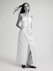DAMSKA SUKIENKA JEANSOWA LEE MAXI DENIM DRESS POWDER WHITE 112376937