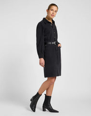 Damska Sukienka Lee Longsleeve Dress Dark Memory 112370995