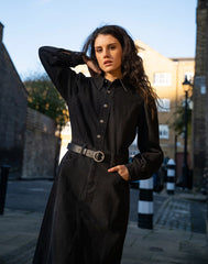 Damska Sukienka Lee Longsleeve Dress Dark Memory 112370995