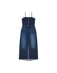 Damska Sukienka Lee Maxi Denim Dress Dark Fusion 112363487