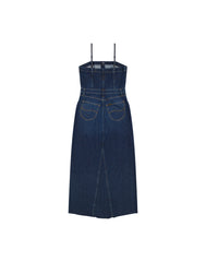 Damska Sukienka Lee Maxi Denim Dress Dark Fusion 112363487