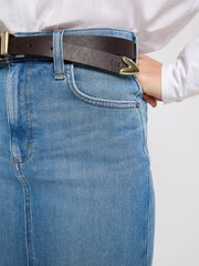 DAMSKI PASEK LEE LADY BELT DARK BROWN 112372686