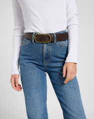 DAMSKI PASEK LEE LADY LEE BELT DARK BROWN 112372701