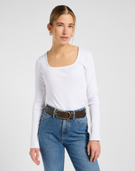 DAMSKI PASEK LEE LADY LEE BELT DARK BROWN 112372701