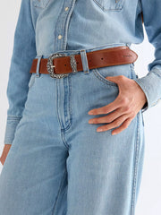 DAMSKI PASEK WRANGLER DANA BELT COGNAC 112378839