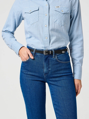 DAMSKI PASEK WRANGLER THIN WESTERN BELT BLACK 112365348