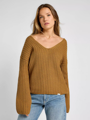 DAMSKI SWETER LEE KIMONO SLEEVE KNIT GLAZED GINGER 112358305