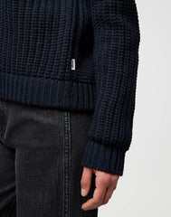 Damski Sweter Wrangler Western Cardigan Dark Navy 112370796