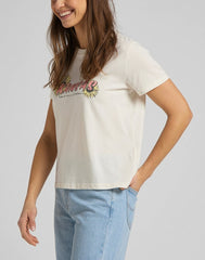 Damski T-Shirt Lee Kansas Graphic Tee Shark Tooth L44HEPQB 112109876