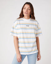 Damski T-shirt Wrangler High Neck Girlfriend White W7Q9GHX12 112132091