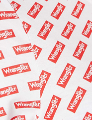 DAMSKI T-SHIRT WRANGLER SS AOP TEE FLAME RED W7ZD-D3-R06 112132197