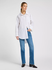 DAMSKIE KOSZULA LEE LOOSE SHIRT BISTRE STRIPE 112370824