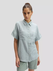 DAMSKIE KOSZULA LEE SS LOOSE UTILITY SHIRT DESERT SAGE 112376978