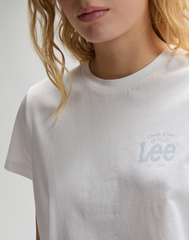 DAMSKIE KOSZULKA LEE LOGO TEE BRIGHT WHITE 112377788