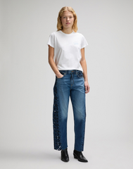 DAMSKIE KOSZULKA LEE LOGO TEE BRIGHT WHITE 112377788