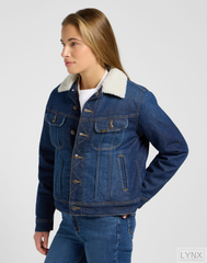 DAMSKIE KURTKA JEANSOWA LEE SHERPA RIDER JKT SHES A TEN 112370871