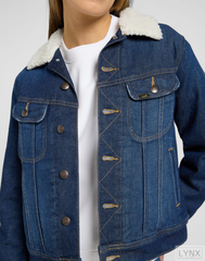 DAMSKIE KURTKA JEANSOWA LEE SHERPA RIDER JKT SHES A TEN 112370871