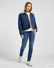 DAMSKIE KURTKA JEANSOWA LEE SHERPA RIDER JKT SHES A TEN 112370871