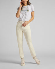 Damskie Spodnie Jeansowe Lee Carol Ecru L30UQHYJ 112106807