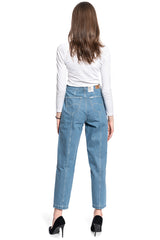 Damskie Spodnie Jeansowe Lee Panelled Stella Tape Grey Bala L30QMMOJ 112106579