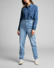 Damskie Spodnie Jeansowe Lee Stella Tapered Lt New Hill L31JMWRT 112139844