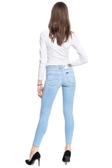 Damskie Spodnie Jeansowe Lee Scarlett Bleached Azur L526PQXL 112111813