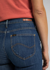 Damskie Spodnie Jeansowe Lee Scarlett High Mid Used L626SIVE 112114390