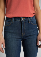 Damskie Spodnie Jeansowe Lee Scarlett High Mid Used L626SIVE 112114390