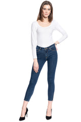 Damskie Spodnie Jeansowe Lee Scarlett High Zip Stone Travis L31BMOBJ 112107036