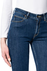 Damskie Spodnie Jeansowe Lee Scarlett High Zip Stone Travis L31BMOBJ 112107036