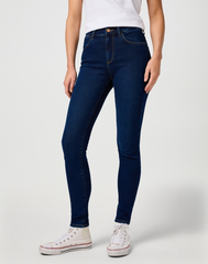 DAMSKIE SPODNIE JEANSOWE WRANGLER HIGH SKINNY CLASSIC INDIGO 112362301