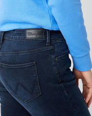 Damskie Spodnie Jeansowe Wrangler Skinny Nighttime Black W28KLT86R 112141286