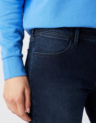 Damskie Spodnie Jeansowe Wrangler Skinny Nighttime Black W28KLT86R 112141286