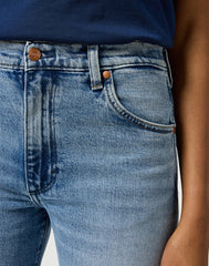 Damskie Spodnie Jeansowe Wrangler Sunset Frosty Silver 112356409