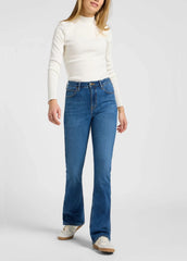 Damskie Spodnie Jeansowe Lee Breese Boot Deep In 112370942