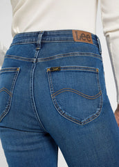 Damskie Spodnie Jeansowe Lee Breese Boot Deep In 112370942