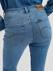 DAMSKIE SPODNIE LEE BREESE BOOT SAPPHIRE POND 112378934