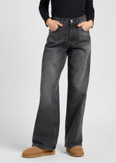 Damskie Spodnie Lee Low Slung Slouch Charred Black 112371088