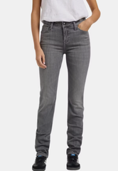 Damskie Spodnie Lee Marion Straight Aged Silver 112363542