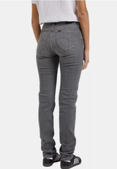 Damskie Spodnie Lee Marion Straight Aged Silver 112363542