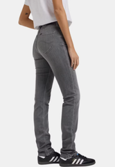 Damskie Spodnie Lee Marion Straight Aged Silver 112363542