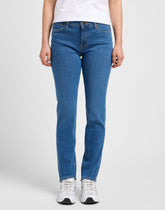 Damskie Spodnie Jeansowe Lee Marion Straight Mid Ada 112143779