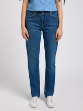 Damskie Spodnie Jeansowe Lee Marion Straight Sunken Waterfall 112351240