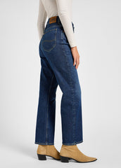 Damskie Spodnie Lee Rider Classic Blue Electricity 112346335