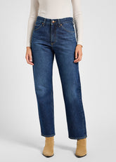 Damskie Spodnie Lee Rider Classic Blue Electricity 112346335